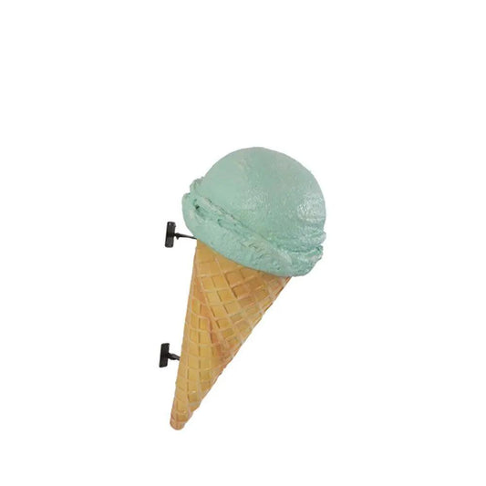 Hanging Mint Green One Scoop Ice Cream Statue - LM Treasures Prop Rentals