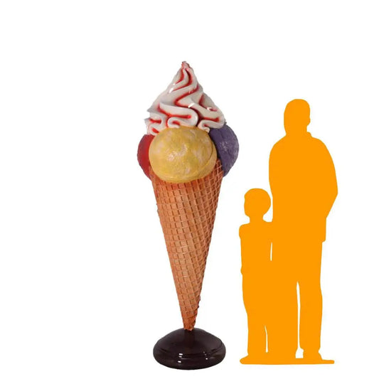 Large Three Scoop Ice Cream Statue R0201-130021-H