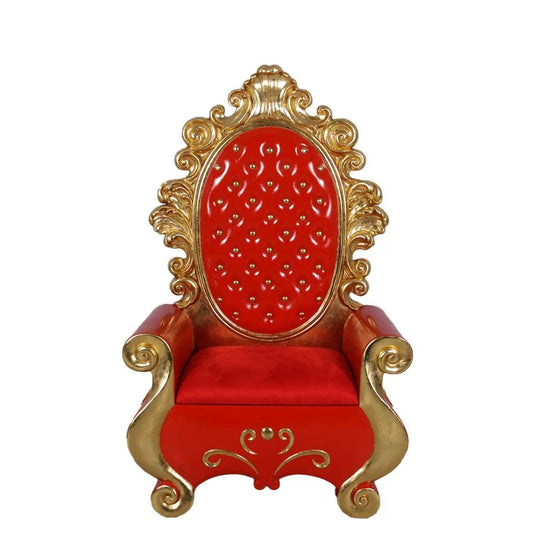 Red Santa Christmas Throne Statue - LM Treasures Prop Rentals