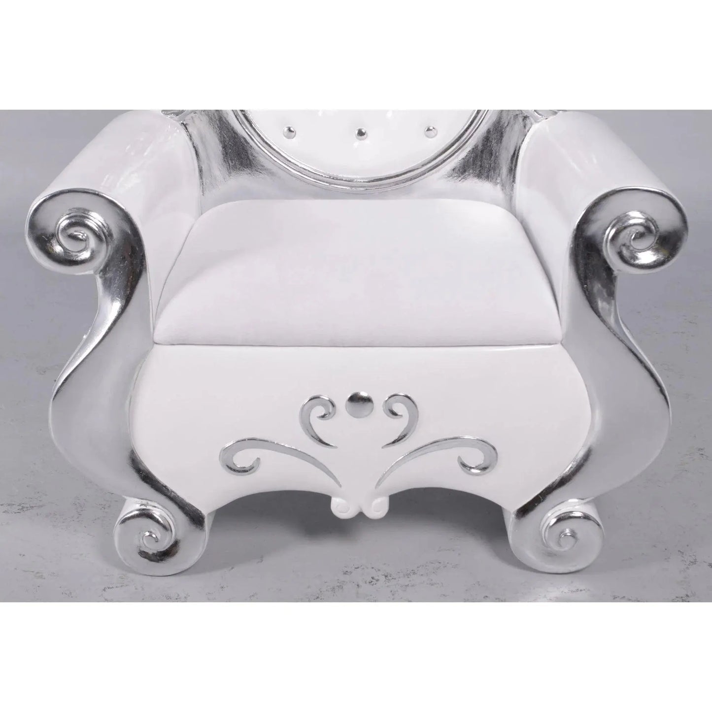 White Santa Christmas Throne Statue S0053S-130025-H