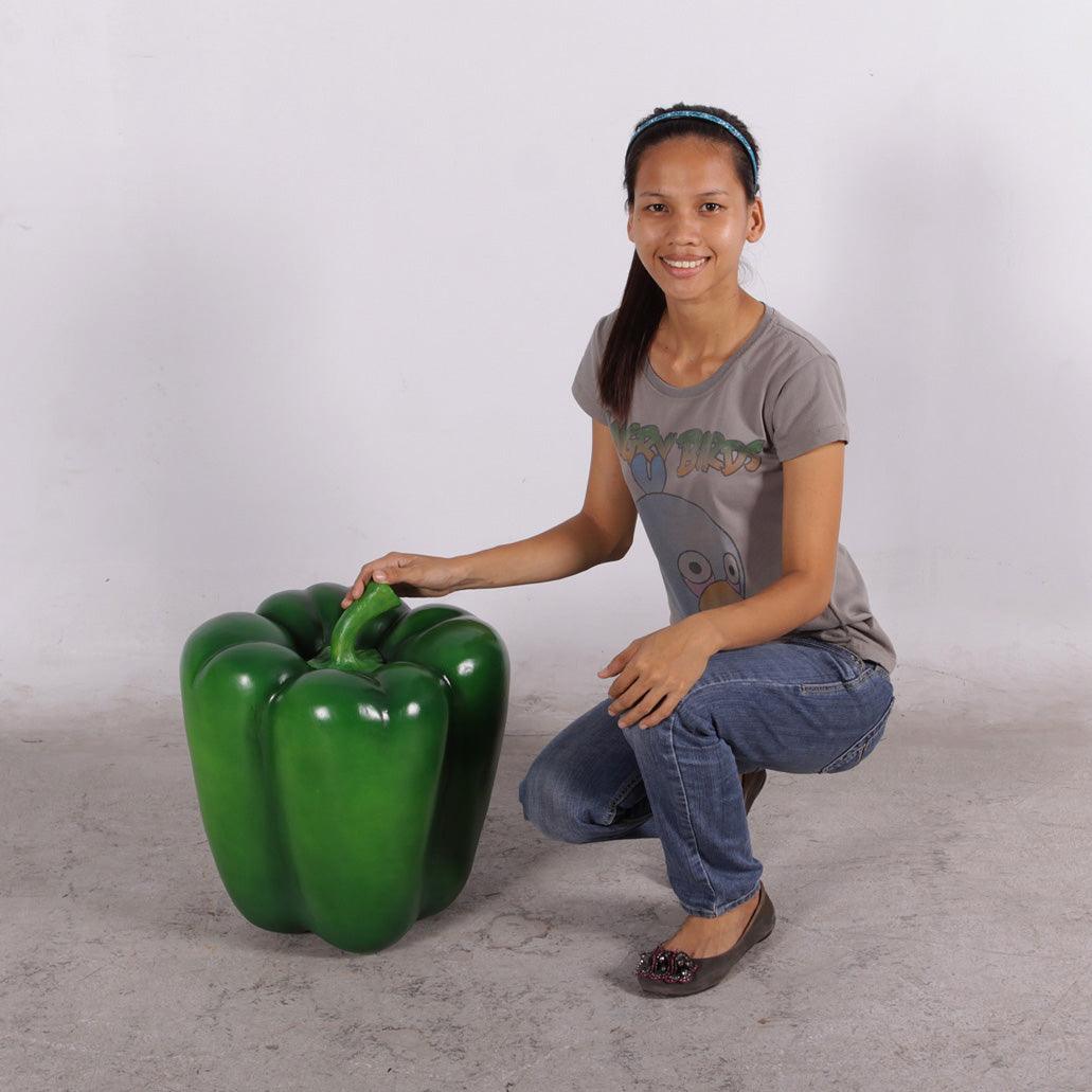 Green Bell Pepper Statue