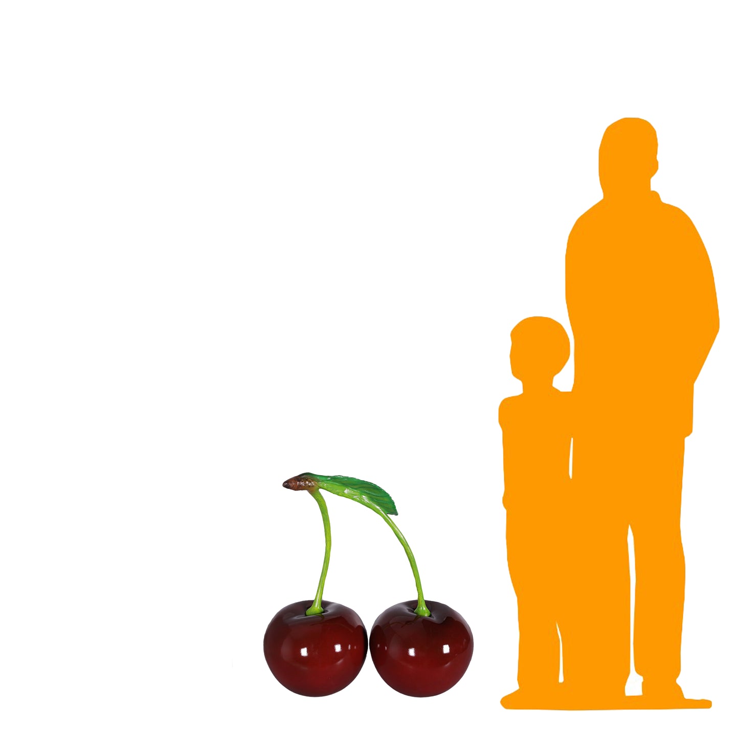 Double Cherry Statue
