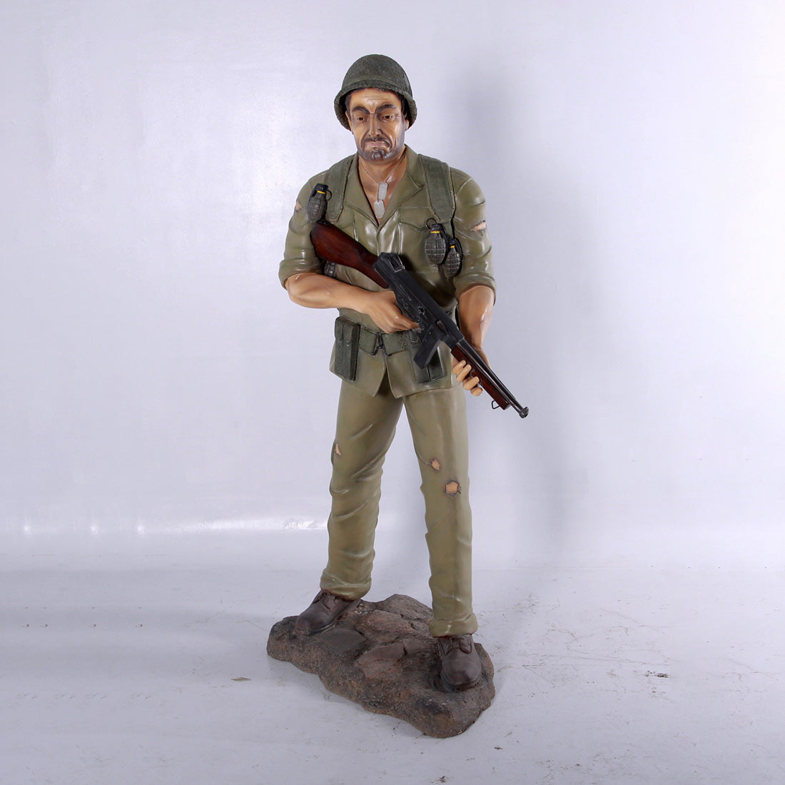 Army Soldier Life Size Statue