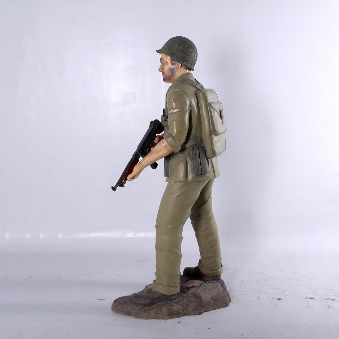 Army Soldier Life Size Statue