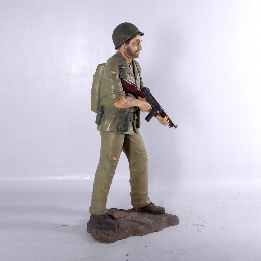 Army Soldier Life Size Statue