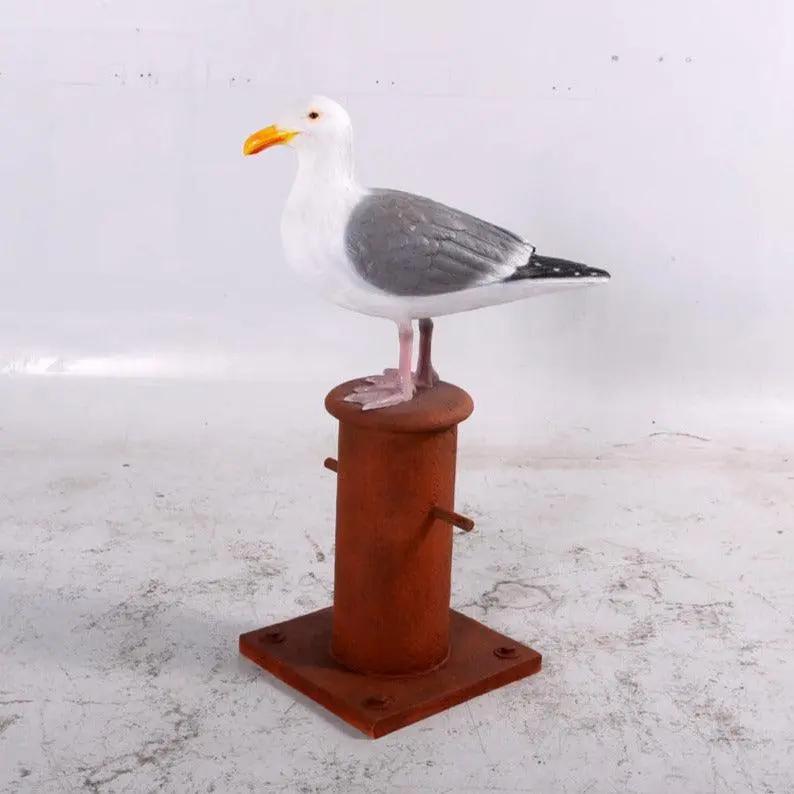 Seagull On Post Statue A0714-130088-H