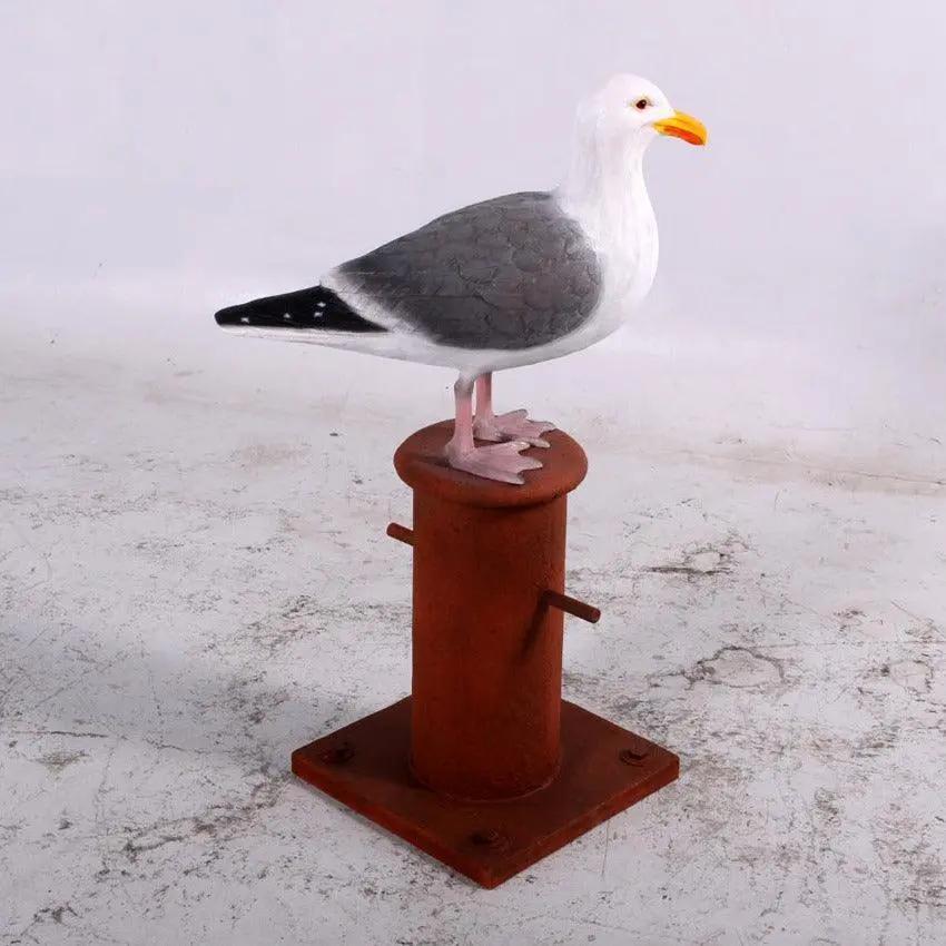 Seagull On Post Statue A0714-130088-H