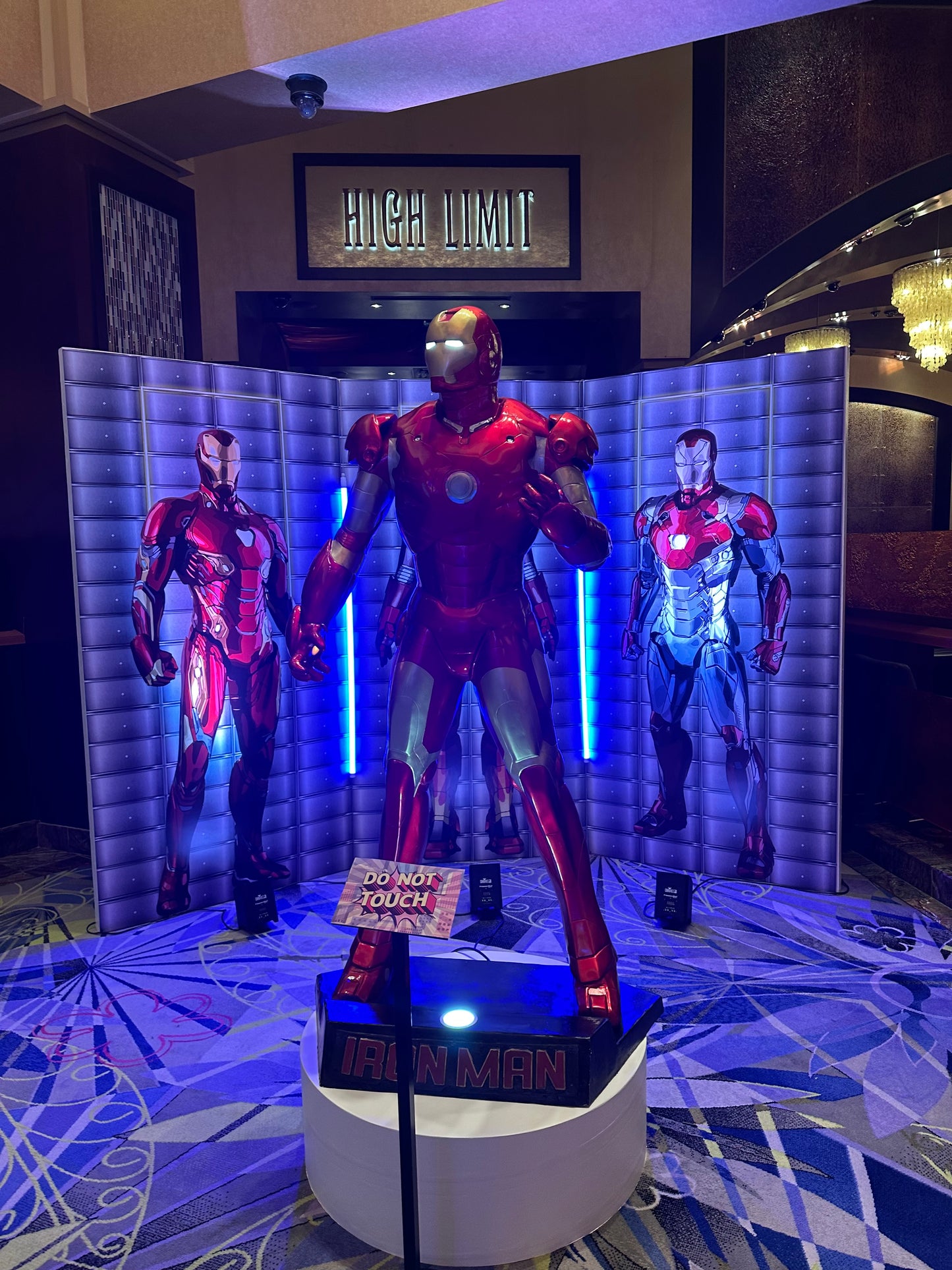Iron Metal Man Super Hero Life Size Statue