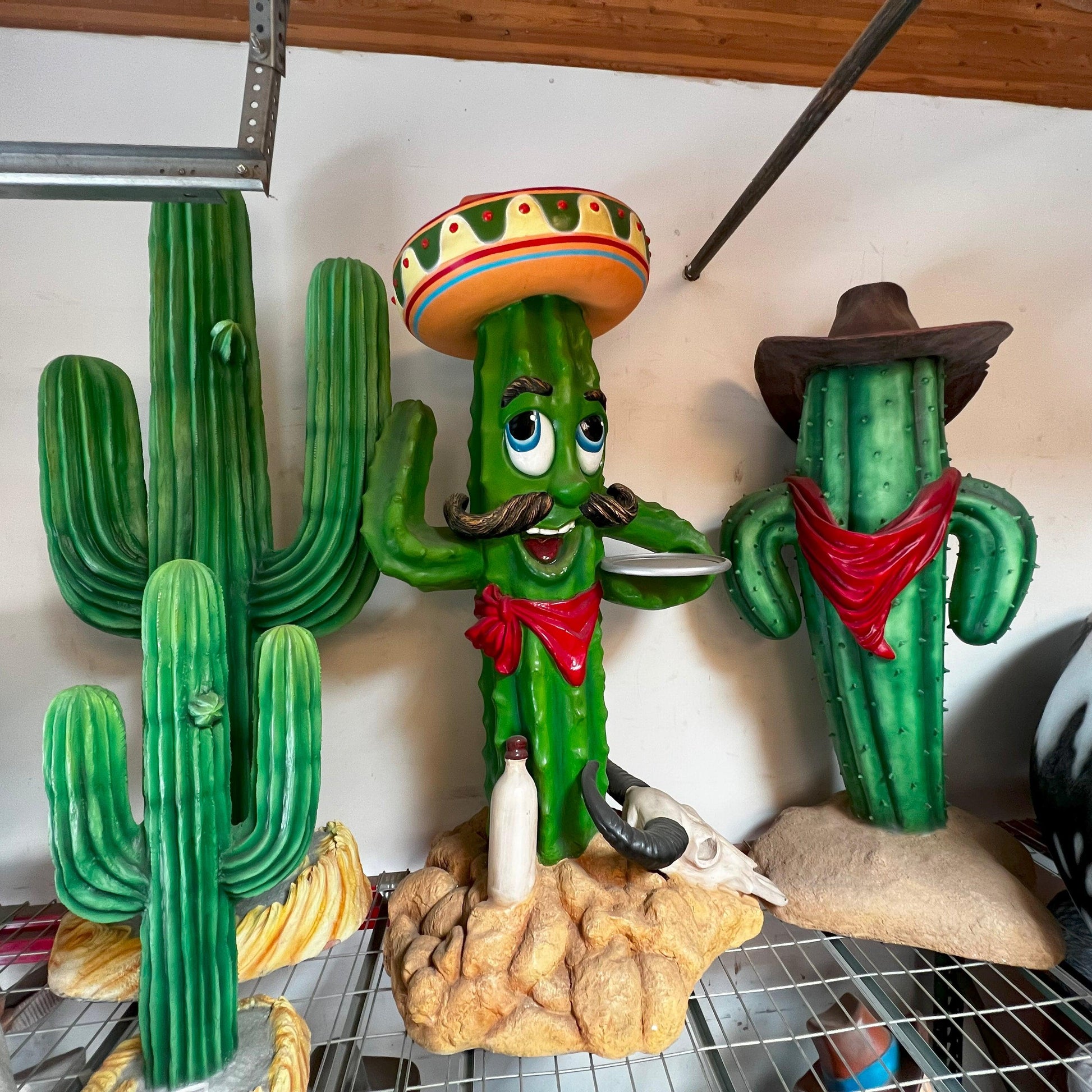 Cactus Life Size Statue - LM Treasures Prop Rentals 