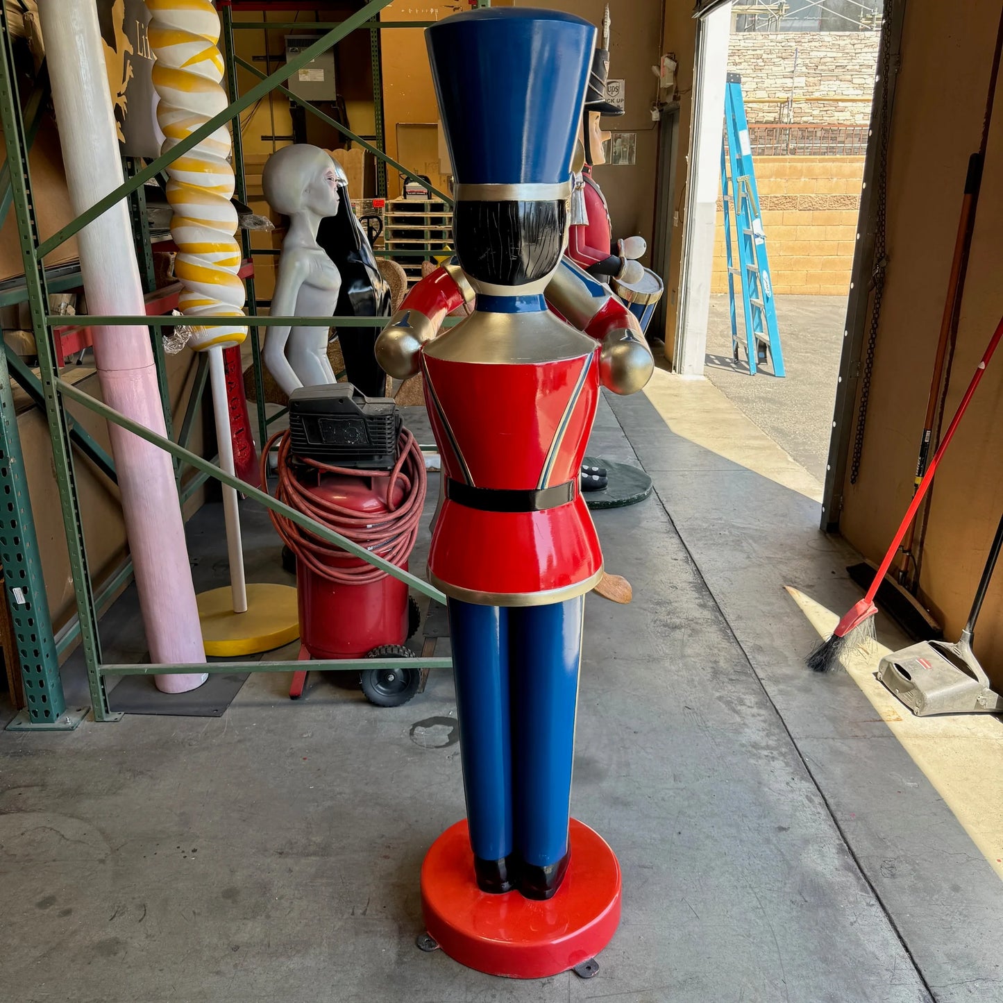 Red Trumpet Toy Soldier Statue