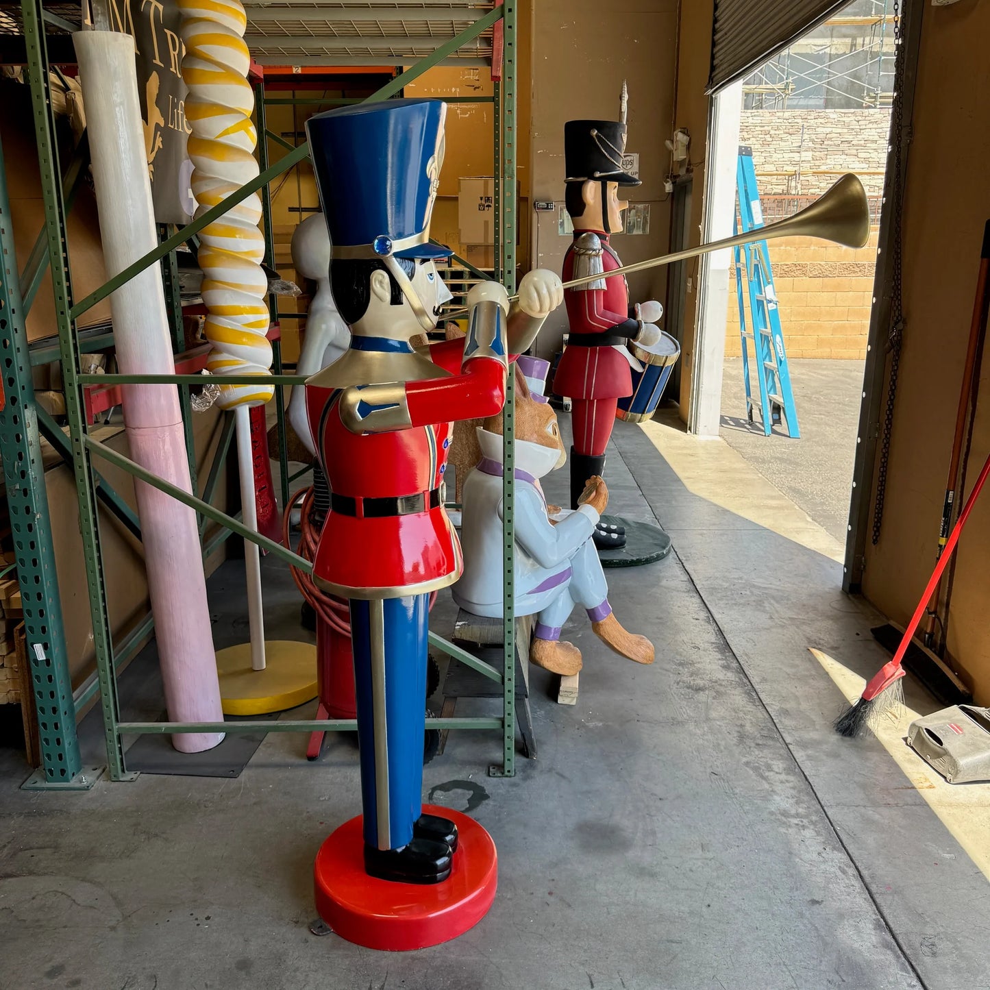 Red Trumpet Toy Soldier Statue