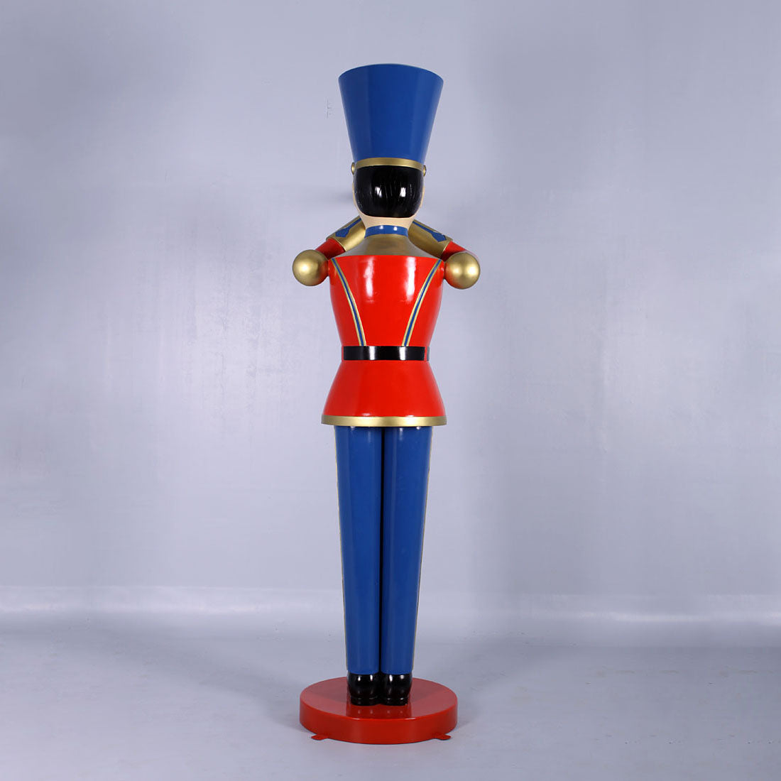 Large Red Trumpet Toy Soldier Statue