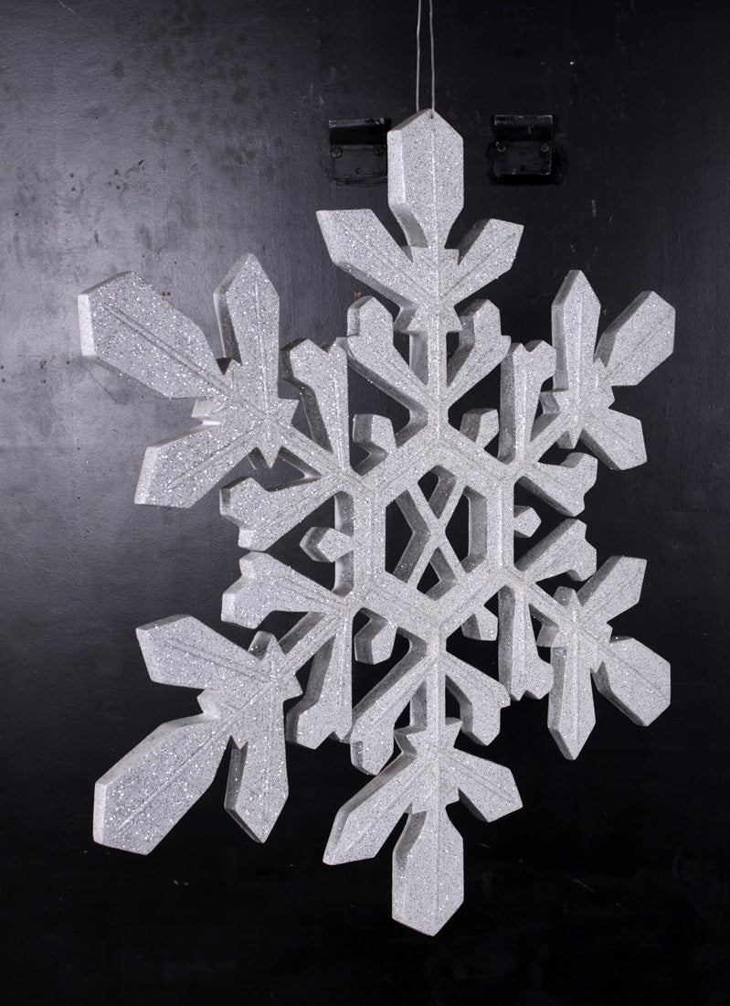 Silver Snowflake Statue