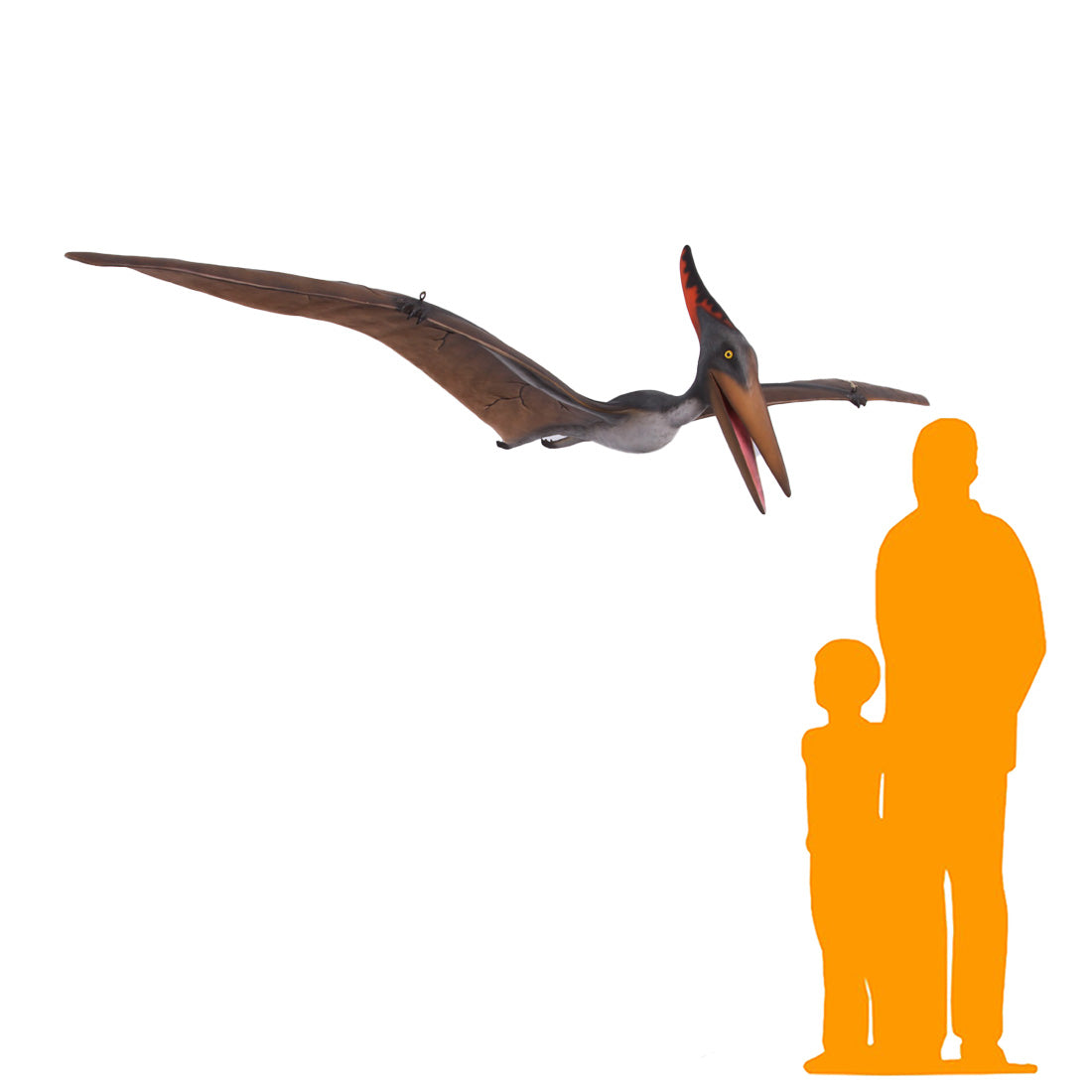 Large Flying Pteranodon Dinosaur Statue