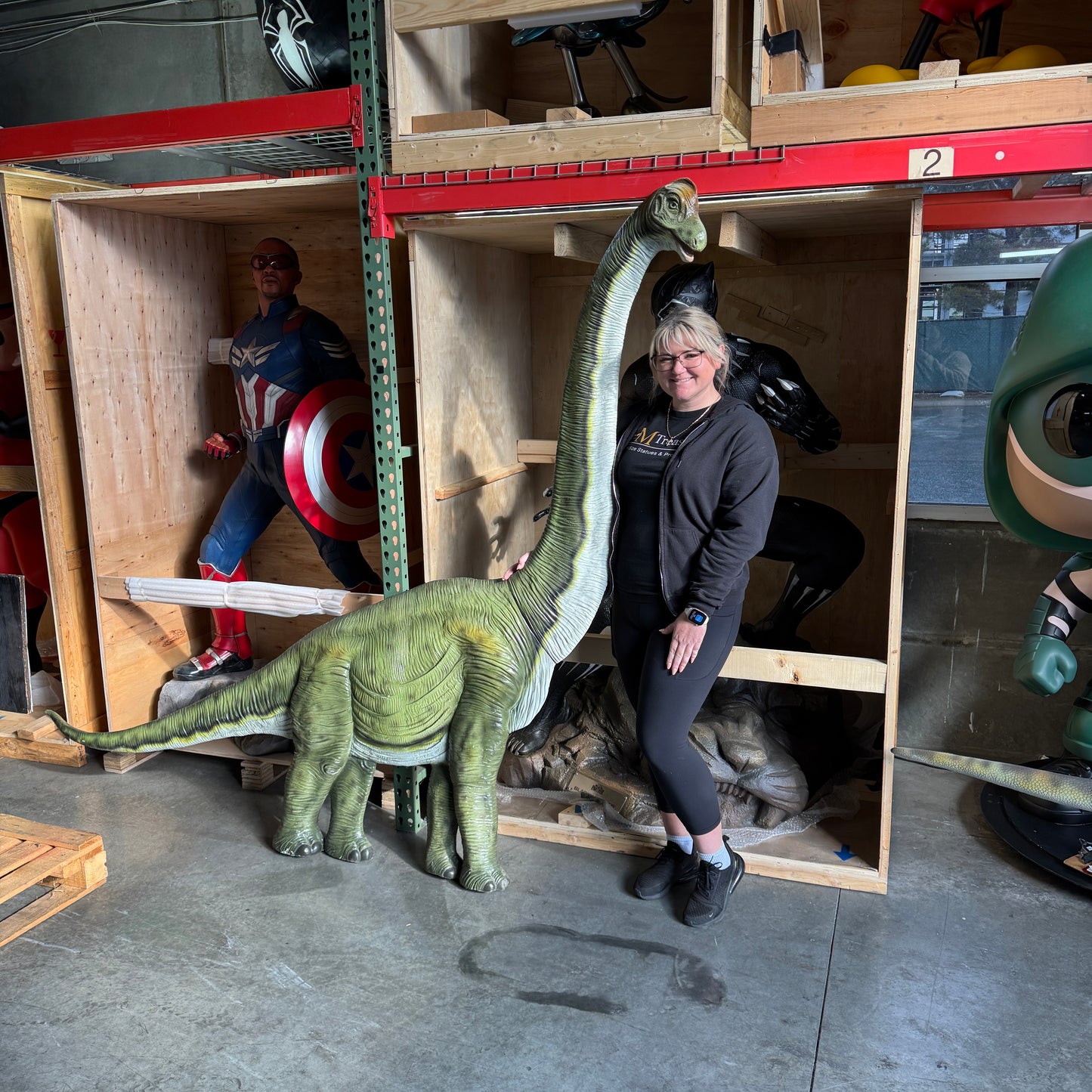 Brachiosaurus Dinosaur Wall Decor Statue