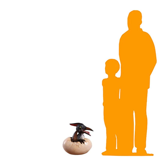 Hatching Pteranodon Dinosaur Egg Statue A0407-140037-H