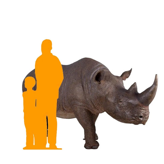 Rhinoceros Life Size Statue A0505-140042-H