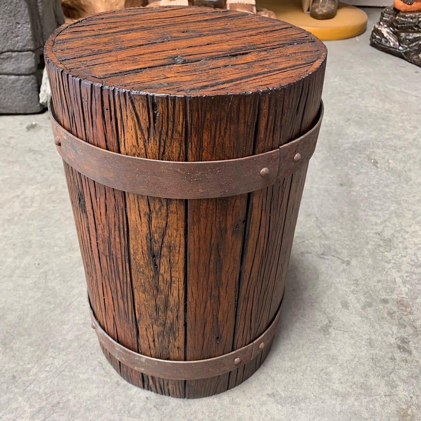 Small Pirate Stool Barrel