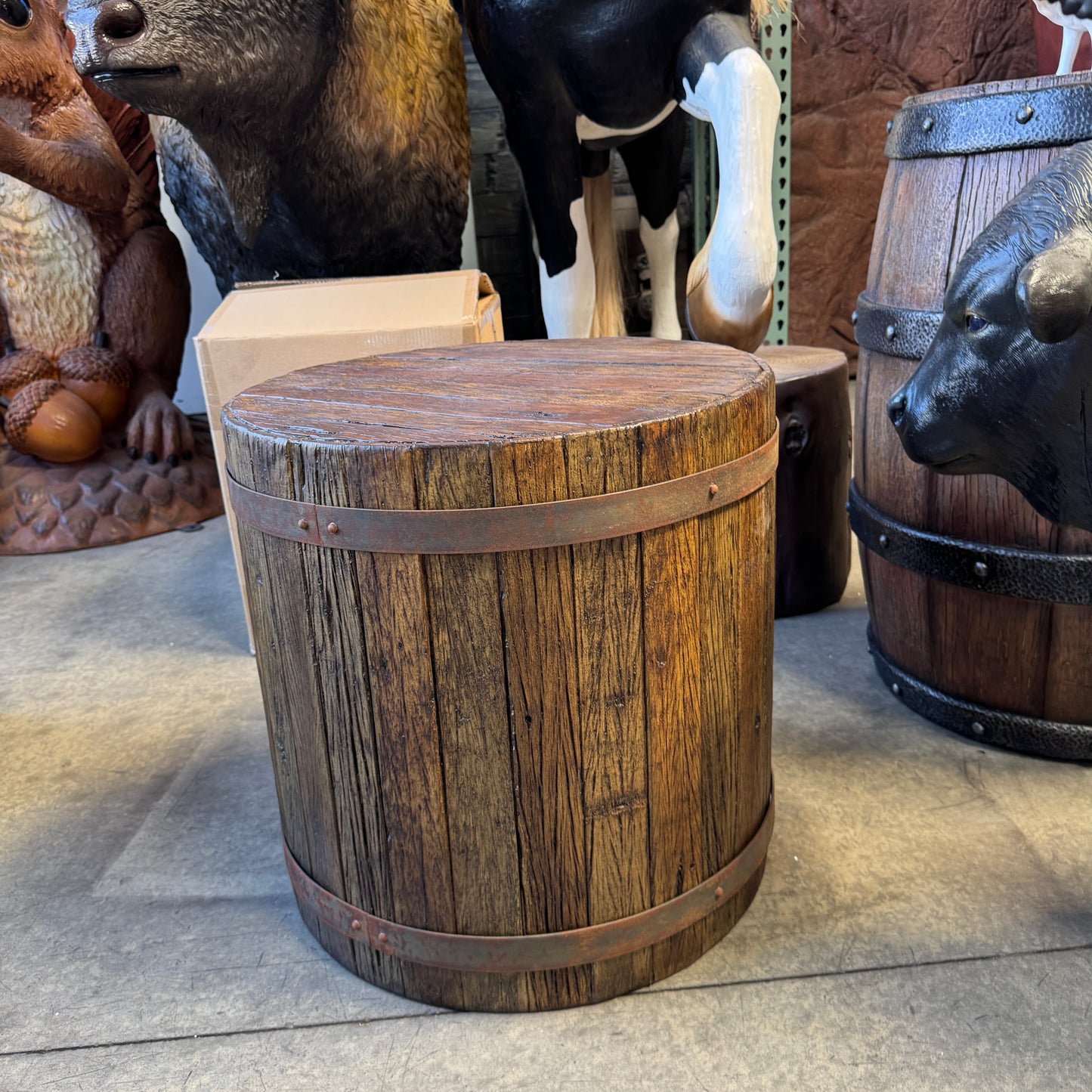 Medium Pirate Side Table Barrel