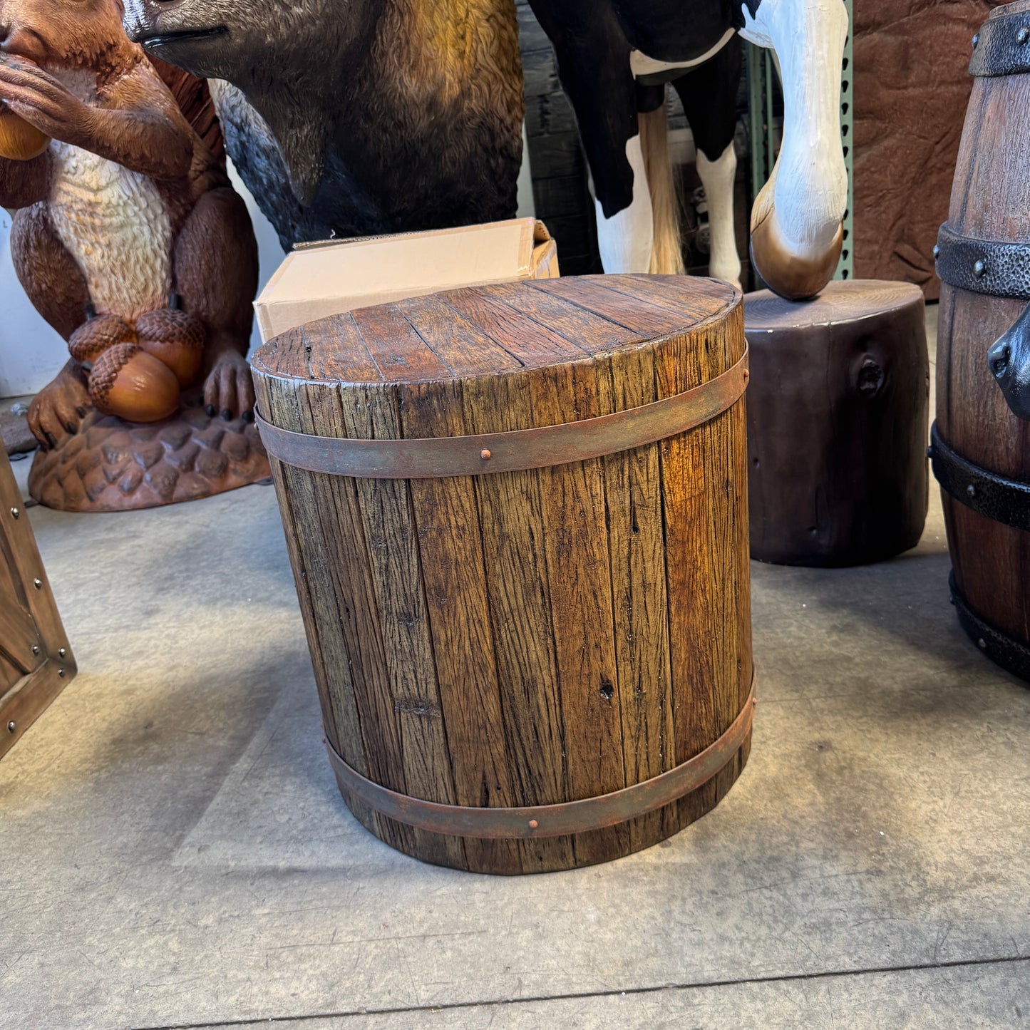 Medium Pirate Side Table Barrel