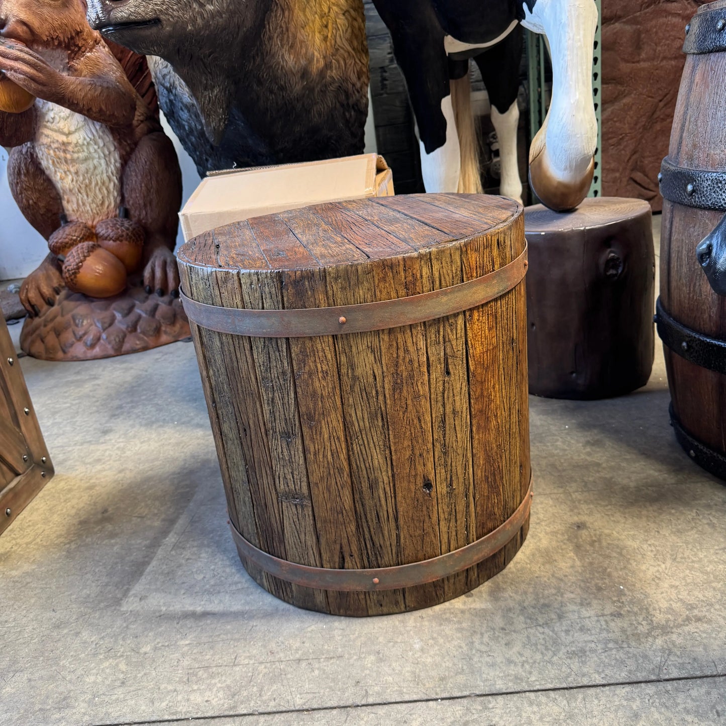 Medium Pirate Side Table Barrel F0228-140050-H