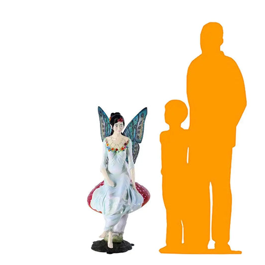 Mushroom Fairy Statue LS279-140064-H