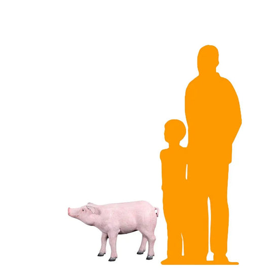 Walking Baby Pig Statue A0384-140083-H