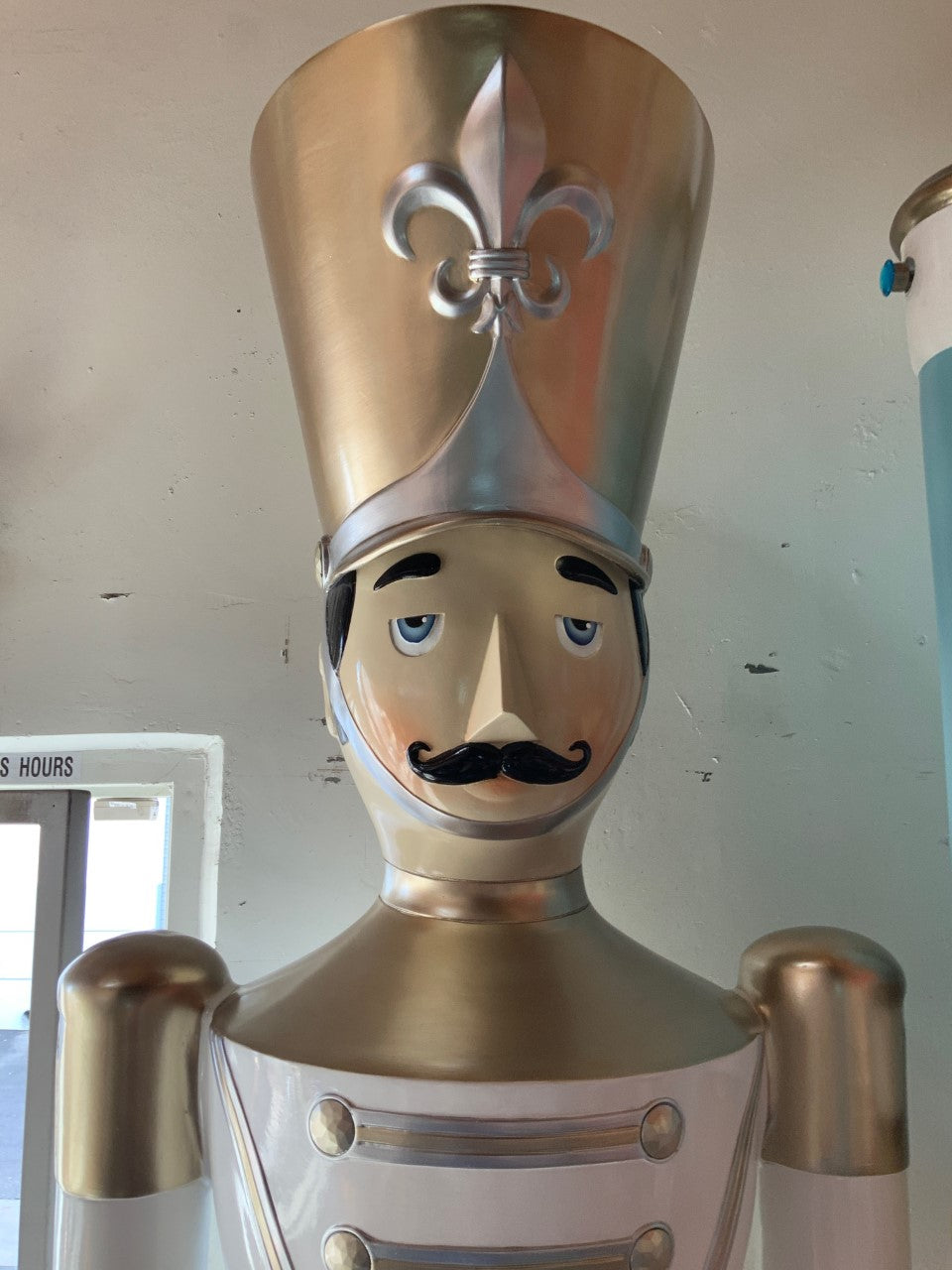 Large Gold Toy Soldier Drummer Statue