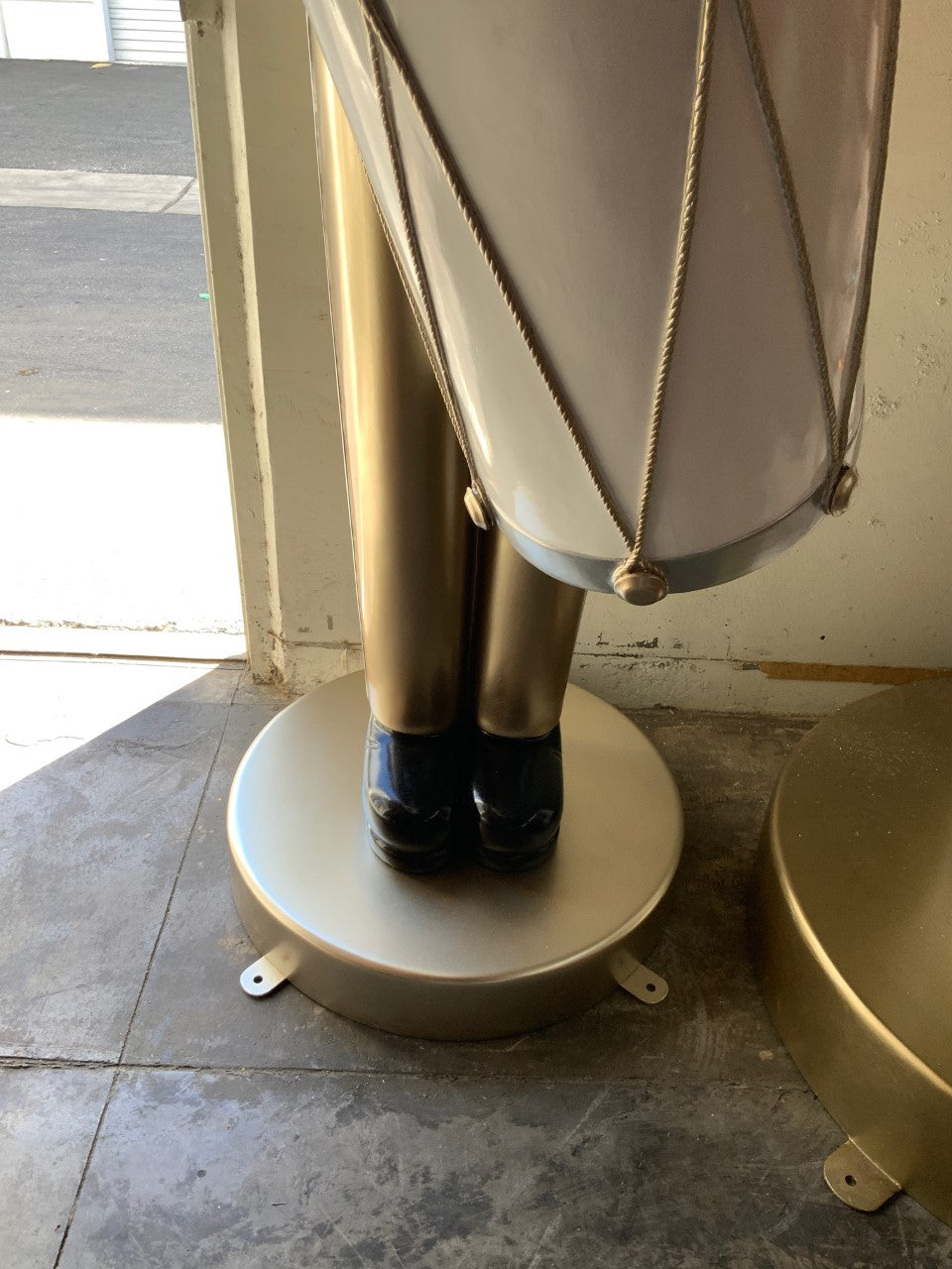 Large Gold Toy Soldier Drummer Statue