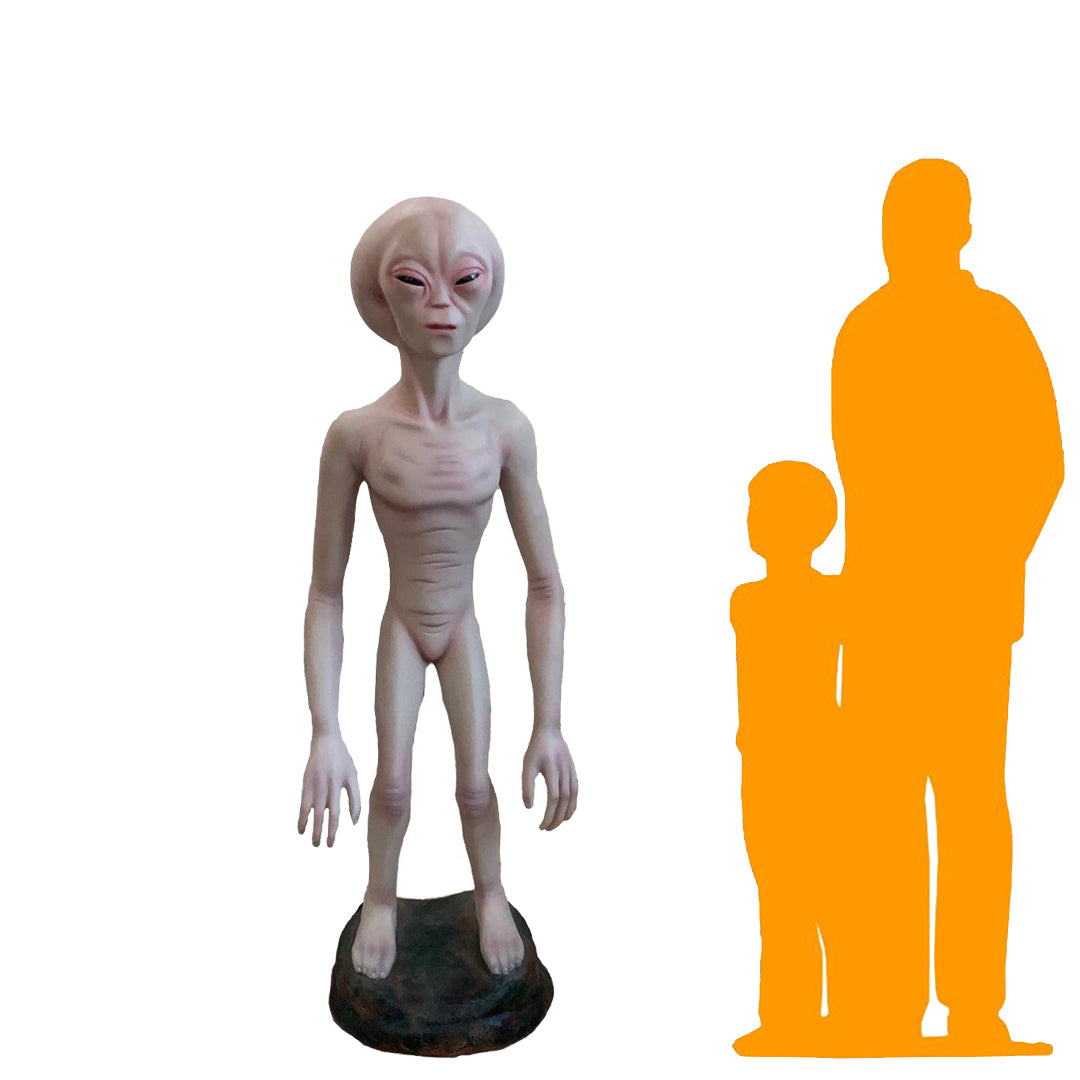 Large Alien Encounter Life Size Statue