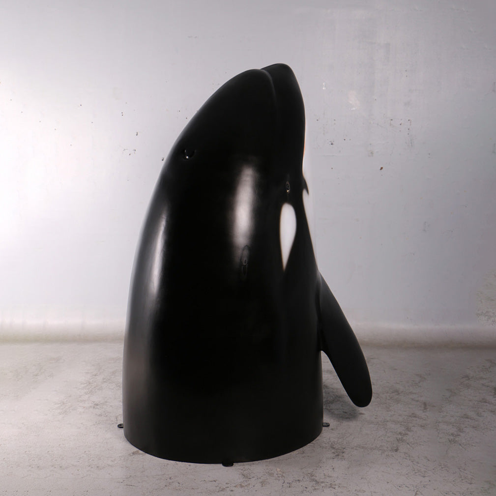 Breaching Orca Killer Whale Statue