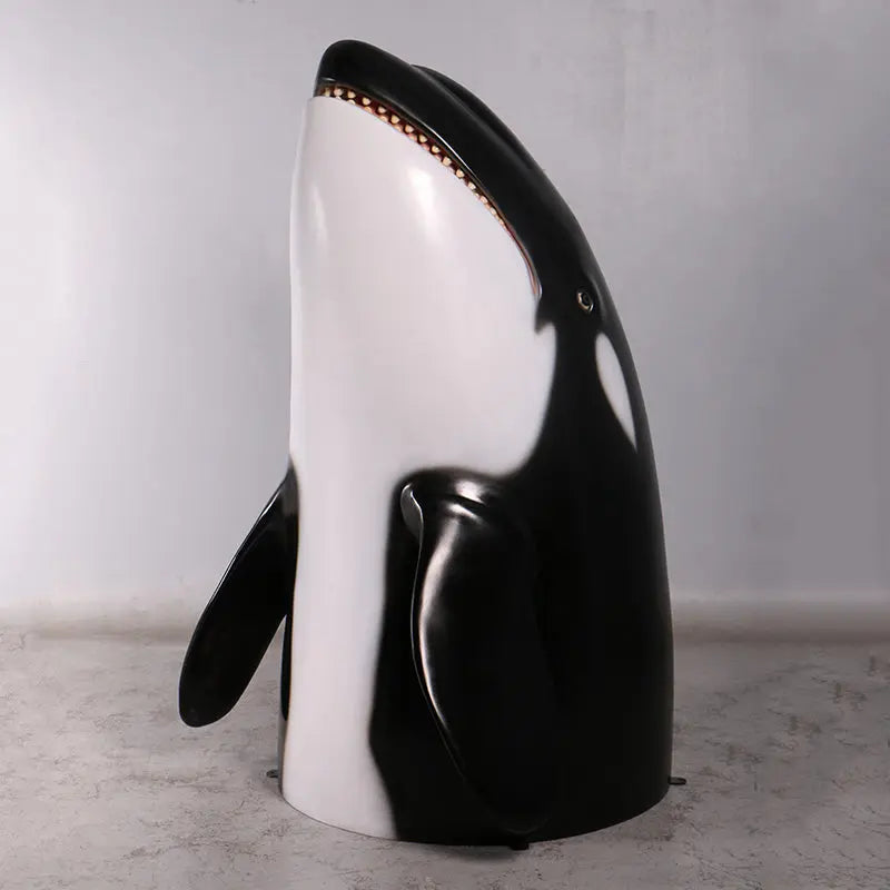 Breaching Orca Killer Whale Statue A0900-150004-H