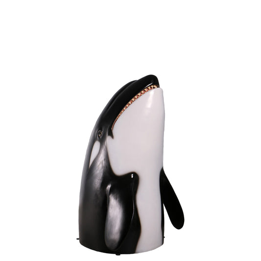 Breaching Orca Killer Whale Statue