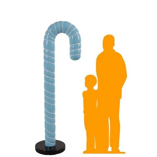 Large Blue Cushion Candy Cane Statue S0287B-150009-H