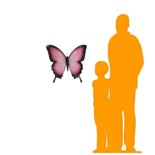 Hanging Pink Butterfly Statue