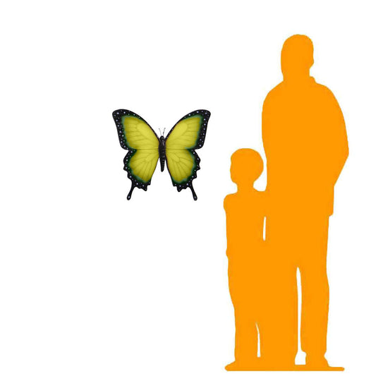 Hanging Yellow Butterfly Statue