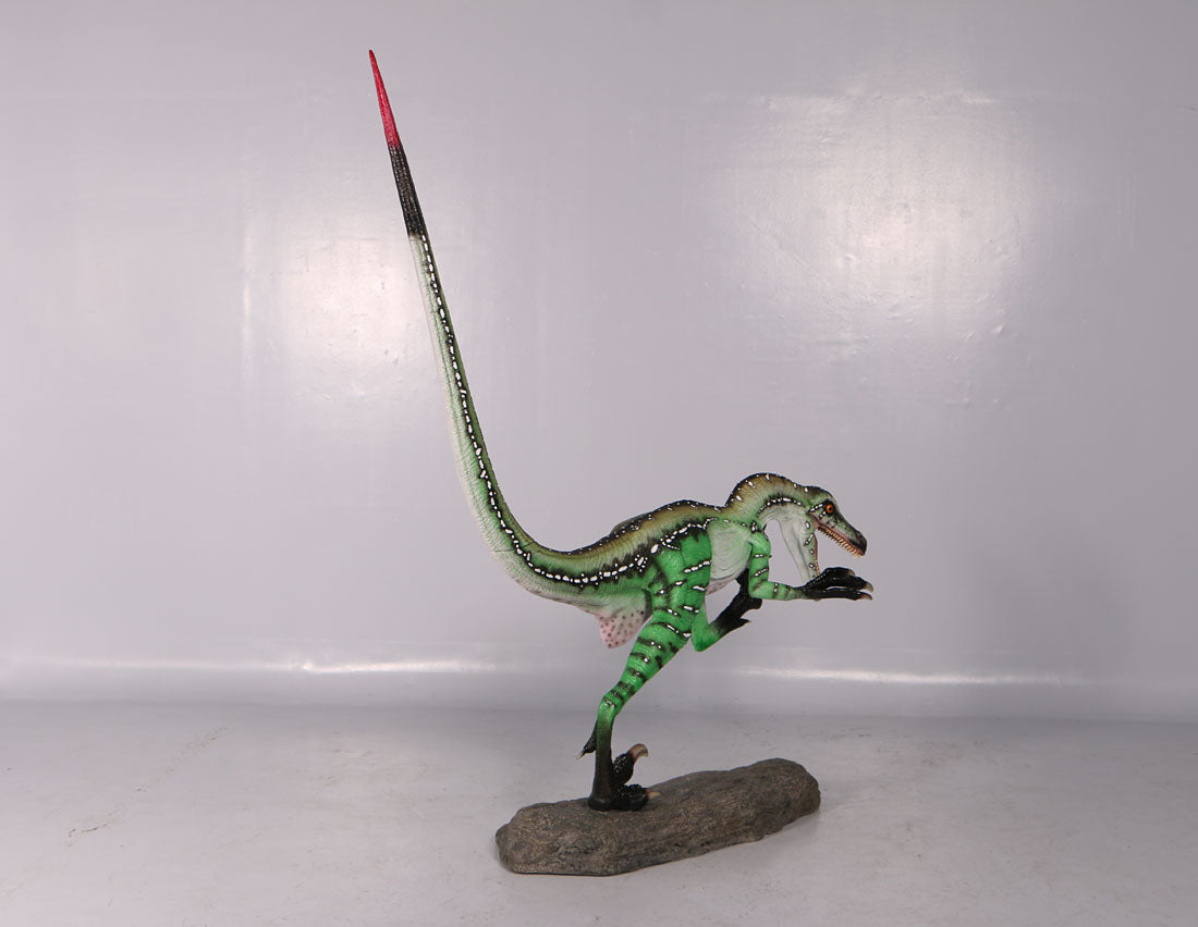 Ferocious Velociraptor Dinosaur Statue