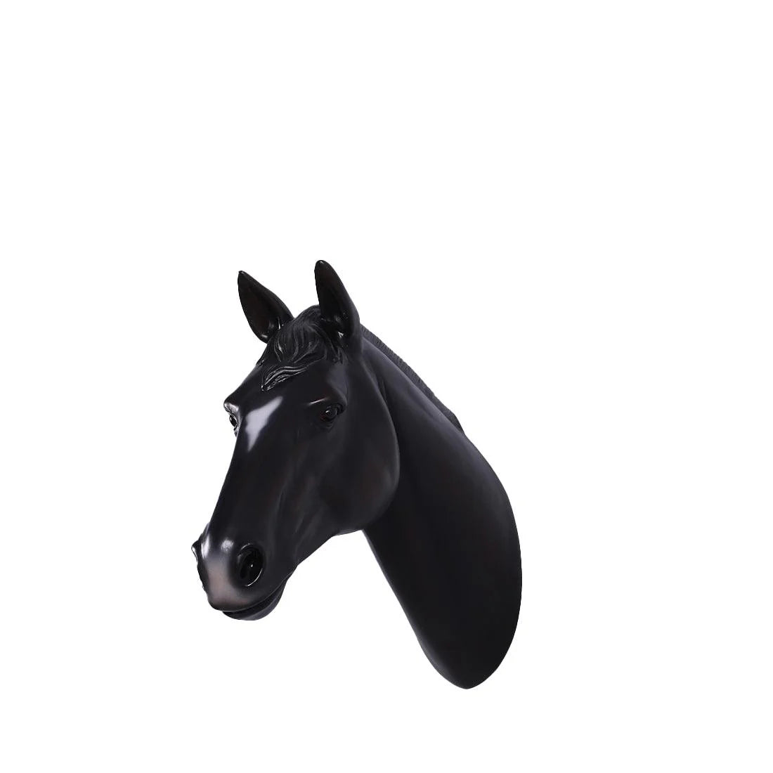 Dark Brown Horse Head Statue