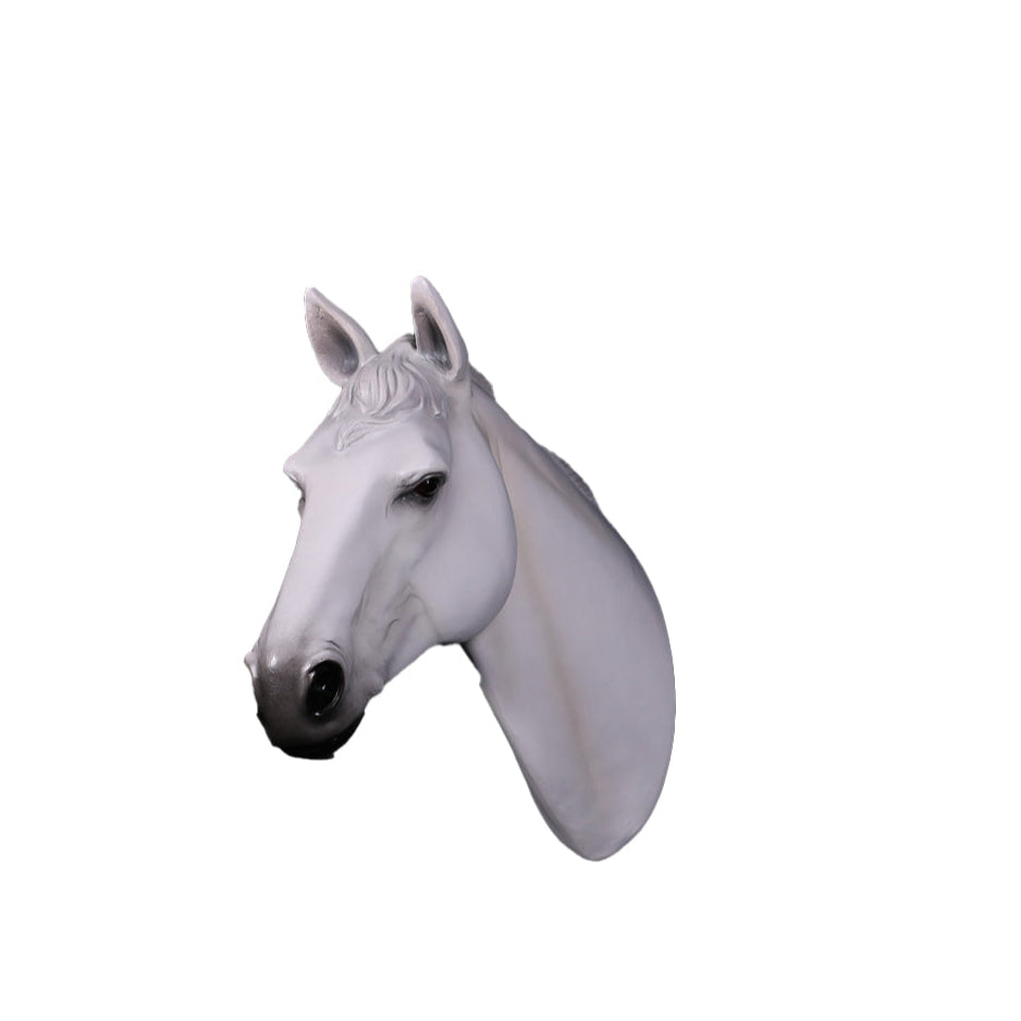 White Horse Head Statue