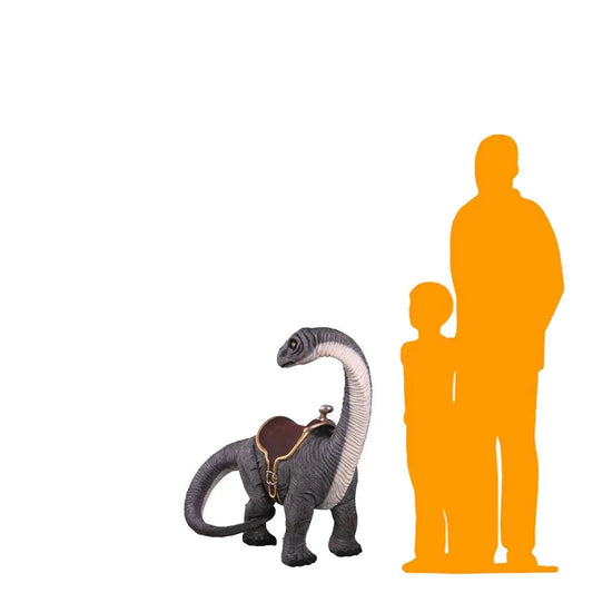Small Apatosaurus Dinosaur With Saddle Statue A0435SP-150141-H