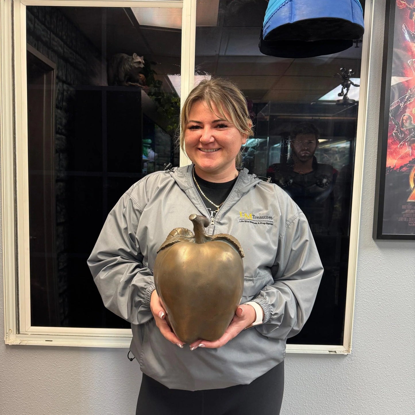 Bronze Apple Decor Statue