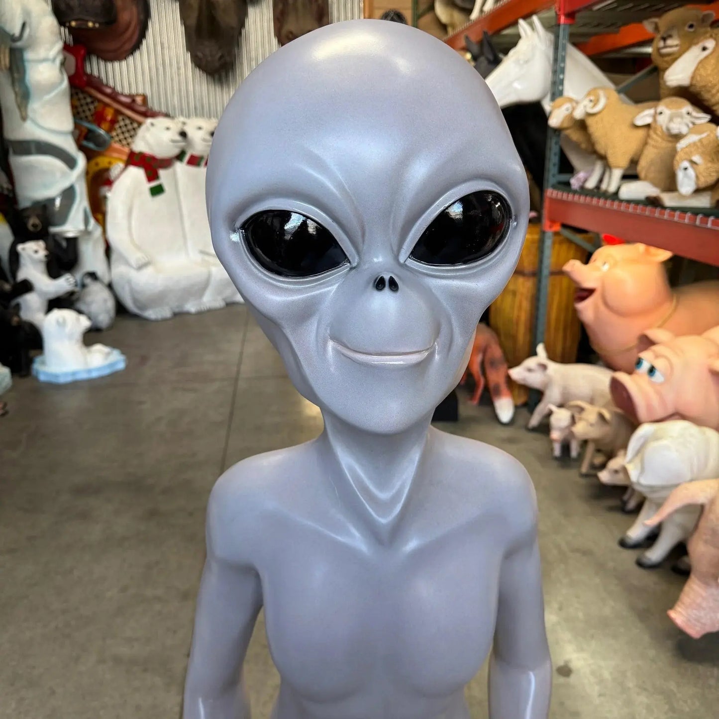 Extra Terrestrial Alien Statue LS221-150328-DT