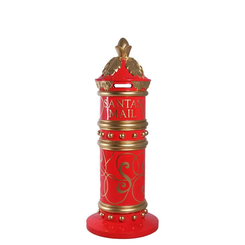 Santa's Christmas Mailbox Statue - LM Treasures Prop Rentals