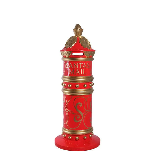 Santa's Christmas Mailbox Statue - LM Treasures Prop Rentals