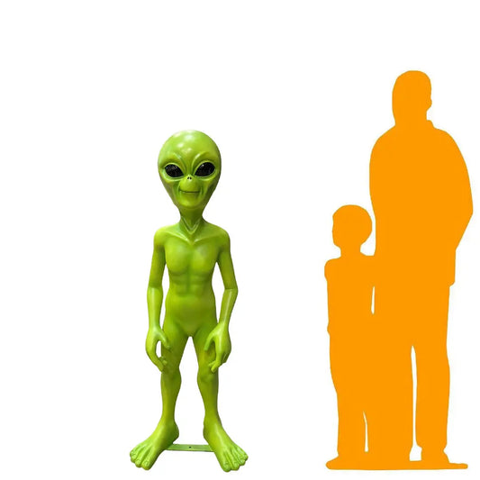 Green Extra Terrestrial Alien Statue LS221DTG-150328-H
