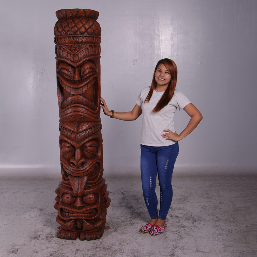 Large Grand Island Tiki Totem Statue