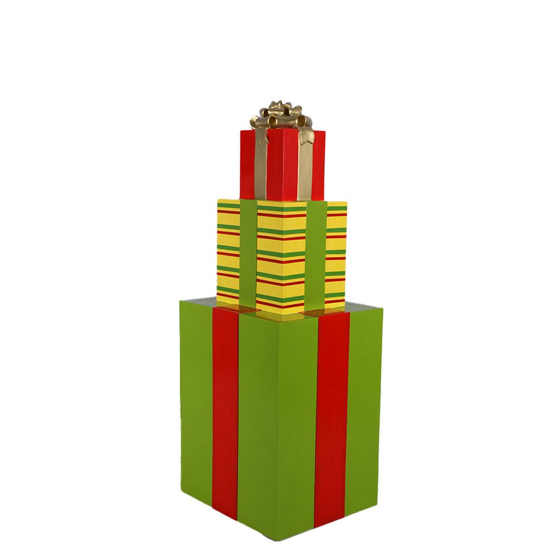 Stacked Gifts Over Sized Statue