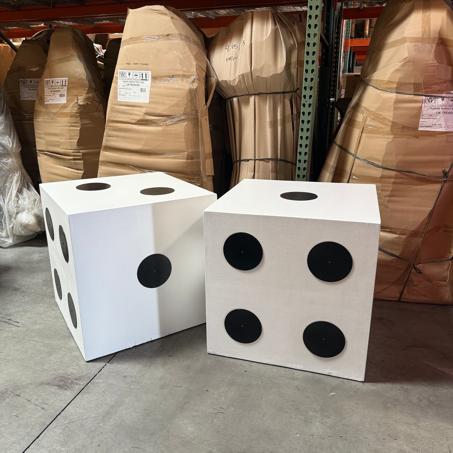 Giant Dice Set Over Size Statue