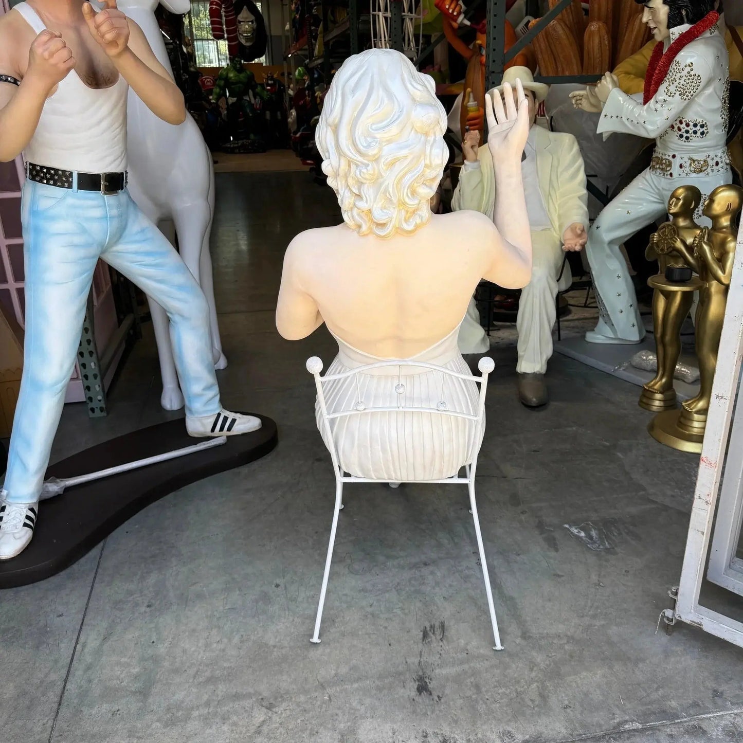Actress Sitting Life Size Statue LS102-1530-A
