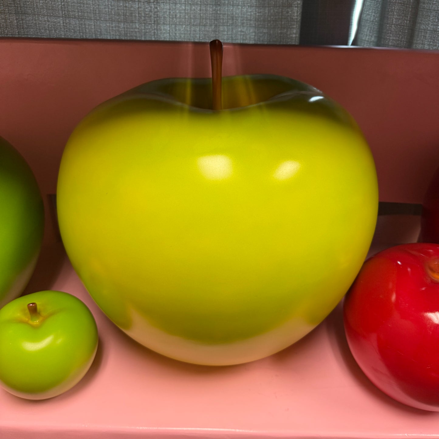 Large Green Apple Statue